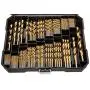 230 Pieces Titanium Twist Drill Bit Set, Anti-Walking 135° Tip High Speed Steel, Size from 3/64'' up to 1/2'', Ideal for Wood/Steel/Aluminum/Zinc Alloy, with Hard Storage 230 Pieces Titanium Twist Drill Bit Set, Anti-Walking 135° Tip High Speed Steel, Size from 3/64'' up to 1/2'', Ideal for Wood/Steel/Aluminum/Zinc Alloy, with Hard Storage