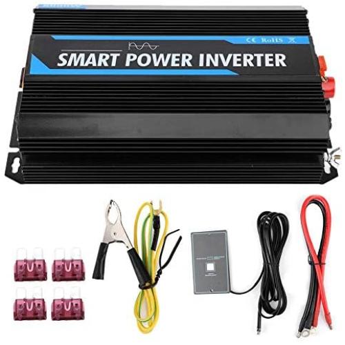 Power Inverter Car Inverter, 6000W 12V to 220V Pure Sine Wave Power Voltage Inverter Transformer Auto Accessory