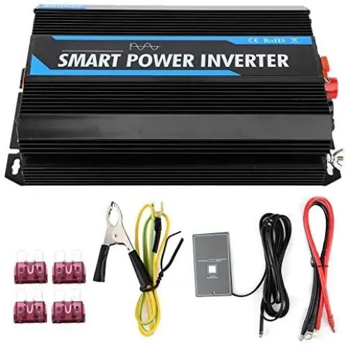 Power Inverter Car Inverter, 6000W 12V to 220V Pure Sine Wave Power Voltage Inverter Transformer Auto Accessory