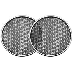 uxcell 2pcs 3'' Speaker Grill Mesh Decorative Circle Woofer Guard Protector Cover Audio Parts Silver