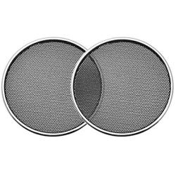 uxcell 2pcs 3'' Speaker Grill Mesh Decorative Circle Woofer Guard Protector Cover Audio Parts Silver