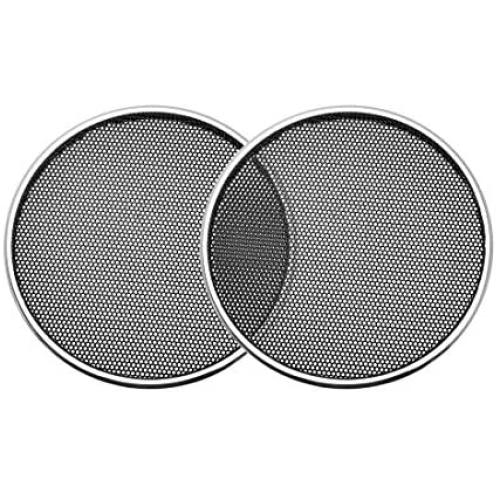 uxcell 2pcs 3'' Speaker Grill Mesh Decorative Circle Woofer Guard Protector Cover Audio Parts Silver