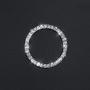Bling Car Crystal Rhinestone Ring Emblem Sticker, Car Interior Decoration, Bling Car Accessories for Women, Push to Start Button, Key Ignition Starter & Knob Ring (Silver, 1 Row Rhinestones)