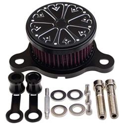 WOOSTAR Motorcycle Air Filter Made of CNC Metal Replacement for Harley Davidson Sportster XL883 XL1200 1988-2015 Air Cleaner