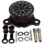 WOOSTAR Motorcycle Air Filter Made of CNC Metal Replacement for Harley Davidson Sportster XL883 XL1200 1988-2015 Air Cleaner