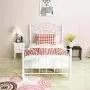 mecor Twin Curved Metal Bed Frame / Mattress Foundation/Platform Bed for Kids Girls Boys with Steel Headboard Footboard,No Box Spring Needed,White/Twin Size mecor Twin Curved Metal Bed Frame / Mattress Foundation/Platform Bed for Kids Girls Boys with Steel Headboard Footboard,No Box Spring Needed,White/Twin Size