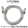 USB C Cable, WiRoTech White USB-C to USB-C Fast Charging Cable (1 Foot, White)