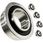 HD Switch (4 Pack) Front Wheel Bushing to Bearing Conversion Kit Replaces Craftsman, Sears, AYP, Poulan, Husqvarna 9040H - 9040-H - OEM Upgrade