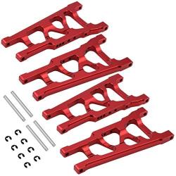 Front/Rear Aluminum Suspension A Arms Upgrade Parts 3655X for Traxxas 1/10 Slash 4x4 Stampede VXL 4WD RC Car