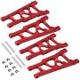 Front/Rear Aluminum Suspension A Arms Upgrade Parts 3655X for Traxxas 1/10 Slash 4x4 Stampede VXL 4WD RC Car
