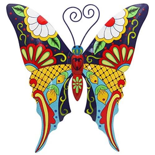 Juegoal Metal Wall Art Inspirational Butterfly Wall Decor Sculpture Hang Indoor Outdoor for Home, Bedroom, Living Room, Office, Garden