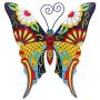 Juegoal Metal Wall Art Inspirational Butterfly Wall Decor Sculpture Hang Indoor Outdoor for Home, Bedroom, Living Room, Office, Garden