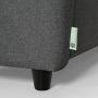 ZINUS Ricardo Loveseat Sofa / Tufted Cushions / Easy, Tool-Free Assembly, Dark Grey