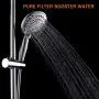 Rain Shower Head with Handheld - Sarlai Dual Shower Combo,Stainless Steel 10 Inch Shower Head,5-setting Handheld Sprayer with Plastic Drill-Free Adjustable Slide Bar and Hose, Chrome Finish