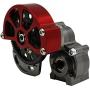 Que-T Full Metal Assembled Transmission Case /Gearbox with Straight Gear for 1/10 Axial SCX10 RC Model Crawler Car Titanium