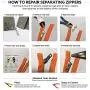 Zipper Rescue Zipper Repair Kits – The Original Zipper Repair Kit, Made in America Since 1993 (Outdoor)