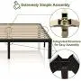 3800lbs Heavy Duty,14 Inch Steel & Wooden Slat Support Reinforced Platform Bed Frame,Mattress Foundation/No Box Spring Needed/Easy Assembly/Noise Free,Twin/Twin XL/Full/Queen/King(California King) 3800lbs Heavy Duty,14 Inch Steel & Wooden Slat Support Reinforced Platform Bed Frame,Mattress Foundation/No Box Spring Needed/Easy Assembly/Noise Free,Twin/Twin XL/Full/Queen/King(California King)