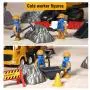 CUTE STONE Alloy Construction Vehicles Truck Toy Set, Kids Engineering Truck Playset, Crane, Excavator, Cement, Fuel Truck, Wheel Loader with 3 Interchangeable Parts,Gift for Toddlers Boys Children CUTE STONE Alloy Construction Vehicles Truck Toy Set, Kids Engineering Truck Playset, Crane, Excavator, Cement, Fuel Truck, Wheel Loader with 3 Interchangeable Parts,Gift for Toddlers Boys Children