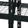 Sandusky Lee Muscle Rack ERZ772472WL3 Black Heavy Duty Steel Welded Storage Rack, 3 Shelves, 1,000 lb. Capacity per Shelf, 72'' Height x 77'' Width x 24'' Depth, Pack of 1