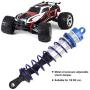 Tbest RC Car Shock Damper, 4pcs Metal Oil Pressure Adjustable Front Shock Damper Rear Shock Damper for 1/8 RC Car