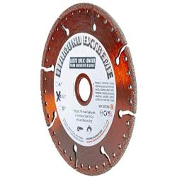 Diamond Extreme 4 1/2-Inch All Purpose Heavy Duty Metal Cutting Diamond Blade for Rebar, Ductile Pipe, Angle Iron, Steel Plating and Similar Materials, for use with Hand-Held Angle Grinders (4.5'' X .100 X 7/8''-5/8'')