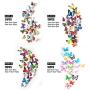 Eoorau 80PCS Butterfly Wall Decals - 3D Butterflies Decor for Wall Removable Mural Stickers Home Decoration Kids Room Bedroom Decor