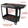 MaxWorks 80855 500-Pound Service Cart With Two Trays (40'' x 17'' Overall Dimensions)
