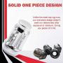 Wheel Accessories Parts Set of 20 1.38in Long Car Small Diameter Lug Nut Closed End Bulge Acorn 6 Spline with Key (7/16 UNF, Chrome) Wheel Accessories Parts Set of 20 1.38in Long Car Small Diameter Lug Nut Closed End Bulge Acorn 6 Spline with Key (7/16 UNF, Chrome)