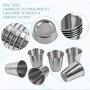Framendino, 6 Pack Metal Shot Glasses Coffee Stainless Steel Vessel Drinking Tumbler Water Whisky Vodka 2 Ounce/70ml