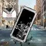 Simicoo Samsung Note 20 Ultra Metal Case with Screen Protector Military Rugged Heavy Duty Shockproof with Stand Camera Protector Full Cover case for Note 20 Ultra (Sliver)