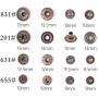 Aiskaer 120 Sets Snap Fasteners Kit, Metal Snap Buttons Press Studs with 9 Pieces Fixing Tools, Bronze Clothing Snaps Kit for Leather, Coat, Down Jacket, Jeans Wear and Bags