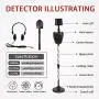 Wedigout Metal Detector MD-4030 Pro Edition Hobby Explorer Waterproof Search Coil with Shovel Wedigout Metal Detector MD-4030 Pro Edition Hobby Explorer Waterproof Search Coil with Shovel
