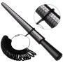pengxiaomei Ring Sizer Measuring Tool Set, Ring Gauges&Finger Sizer Mandrel with 2 Pieces Polishing Cloth for Jewelry Sizing Measuring