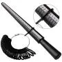 pengxiaomei Ring Sizer Measuring Tool Set, Ring Gauges&Finger Sizer Mandrel with 2 Pieces Polishing Cloth for Jewelry Sizing Measuring