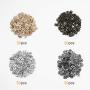 souG 200 Sets 10 mm Sew-on Snap Buttons Metal Snap Fastener Buttons Press Button for Sewing Clothing, 4 Colors (Gun Black,Silvery,Gold, Bronze).