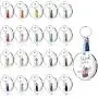 Acrylic Transparent Circle Discs, Circle Key Chains Clear Round Acrylic Keychain Blanks and Silver Tassel Pendant Keyring for DIY Projects and Crafts (12) Acrylic Transparent Circle Discs, Circle Key Chains Clear Round Acrylic Keychain Blanks and Silver Tassel Pendant Keyring for DIY Projects and Crafts (12)