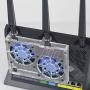 Router Cooling Fan 7CM Adjustable Speed Ultra Silent Radiator for RT-AX86U Dustproof Temperature Reduction