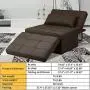 Diophros Ottoman Sofa Bed, 4 in 1 Multi-Function Folding Sleeper Guest Sofa Chair Convertible Sofa for Living Room (Deep Brown) Diophros Ottoman Sofa Bed, 4 in 1 Multi-Function Folding Sleeper Guest Sofa Chair Convertible Sofa for Living Room (Deep Brown)