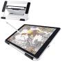 ELECOM Aluminum Drawing Stand for 9.7-12.9inch Tablets, Adjustable 4 Level Angles, Slip Resistance Parts Attached/White/TB-DSDRAWWH