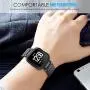 MoKo Watch Band Compatible with Fitbit Versa/Versa 2/Versa lite Edition/Versa Special Edition, Women Men Premium Stainless Steel Metal Replacement Bracelet Strap - Black MoKo Watch Band Compatible with Fitbit Versa/Versa 2/Versa lite Edition/Versa Special Edition, Women Men Premium Stainless Steel Metal Replacement Bracelet Strap - Black