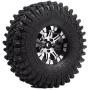 INJORA 120MM Tires & Metal Alloy Beadlock Wheels for 1/10 RC Crawler,1.9 inch Wheel & Tires Set for Traxxas TRX4 Axial SCX10 D90