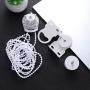 WINOMO Roller Blind Parts Roller Shade Blind Beaded Chain Cord Blinds Heavy Duty Metal Roller Blind Fitting Repair Part Brackets Cover Chain Set