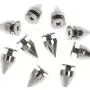 RUBYCA 100 Sets 9MM Silver Color Bullet Cone Spike and Stud Metal Screw Back for DIY Leather-Craft RUBYCA 100 Sets 9MM Silver Color Bullet Cone Spike and Stud Metal Screw Back for DIY Leather-Craft