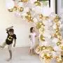 DIY Balloon Arch & Garland kit,138Pcs Party Balloons Decoration Set, Gold Confetti & Silver & White & Transparent Balloons for Bridal & Baby Shower, Wedding, Birthday, Graduation, Anniversary Party DIY Balloon Arch & Garland kit,138Pcs Party Balloons Decoration Set, Gold Confetti & Silver & White & Transparent Balloons for Bridal & Baby Shower, Wedding, Birthday, Graduation, Anniversary Party
