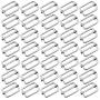 Hysagtek 50 Pcs 1 Inch Metal Adjustable Slide Buckle Strap Triglides Slides for Making Handbag, Backpack, Luggage Bag