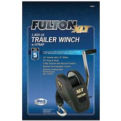 Fulton 142314 XLT Single Speed Winch with 20 Strap and Cover - 1800 lbs. Capacity, 1 Pack