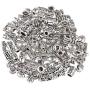 EXCEART 1 Set Tibetan Tube Spacer Beads, 100g Antique Column Beads DIY Funny Flower Bead Accessories Small Accessories Jewelry Parts for Bracelet Necklace Jewelry Supplies