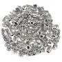 EXCEART 1 Set Tibetan Tube Spacer Beads, 100g Antique Column Beads DIY Funny Flower Bead Accessories Small Accessories Jewelry Parts for Bracelet Necklace Jewelry Supplies