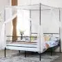 VECELO Metal Canopy Netting Bed Frame, Strong Firm Support & Easy Set up Structure/No Box Spring Needed (Black, Queen) VECELO Metal Canopy Netting Bed Frame, Strong Firm Support & Easy Set up Structure/No Box Spring Needed (Black, Queen)