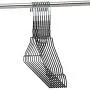 HANGERWORLD 20 Black Coating 16inch Metal Wire 13 Gauge Pants Bar Coat Clothes Garment Hangers HANGERWORLD 20 Black Coating 16inch Metal Wire 13 Gauge Pants Bar Coat Clothes Garment Hangers